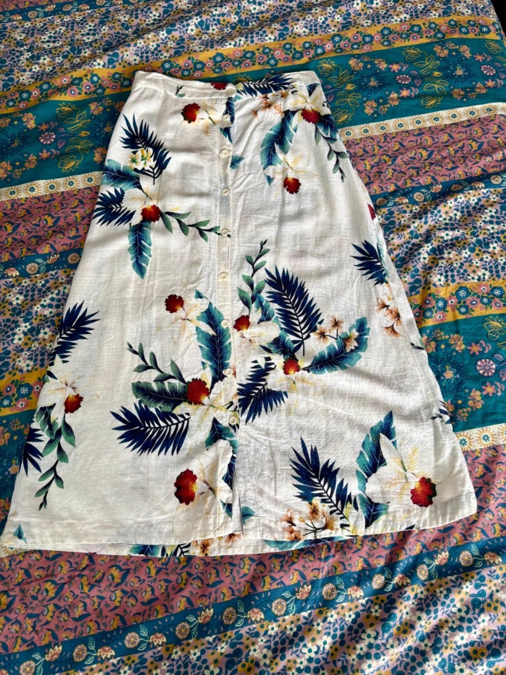 Farm Rio Vintage printed midi Skirt